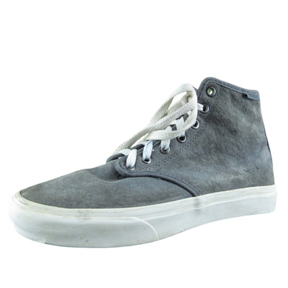 VANS Mid Top Women Sneaker Shoes Gray Suede Lace Up‎ Size 6.5 Medium